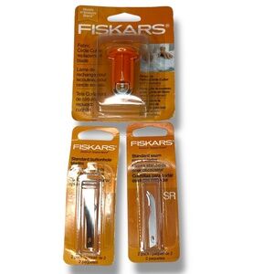 NEW Fiskars Replacement‎ Blades | Seam Ripper, Buttonhole, Fabric Circle Cutter